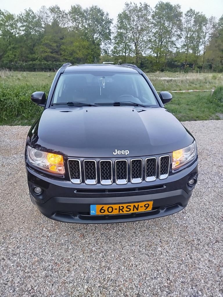 Jeep Compass 2.4  Limited /4WD/Automaat, Auto's, Automaat, Euro 5, 450 kg, Zwart