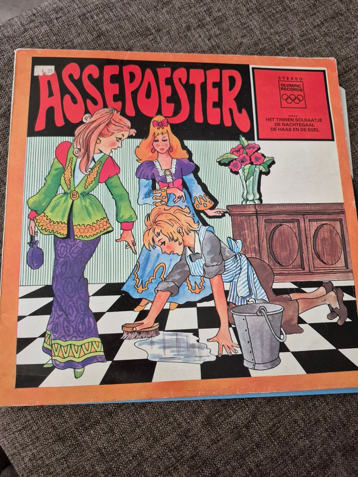 Lp assepoester sprookjes., Ophalen of Verzenden, Gebruikt, LP