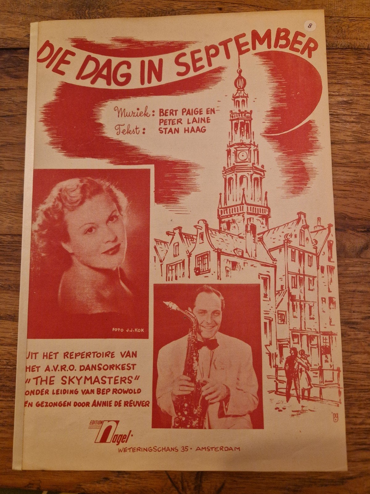 Die Dag in September gezongen door Annie de Reuver, Gebruikt, Orkest, Ophalen of Verzenden, Artiest of Componist