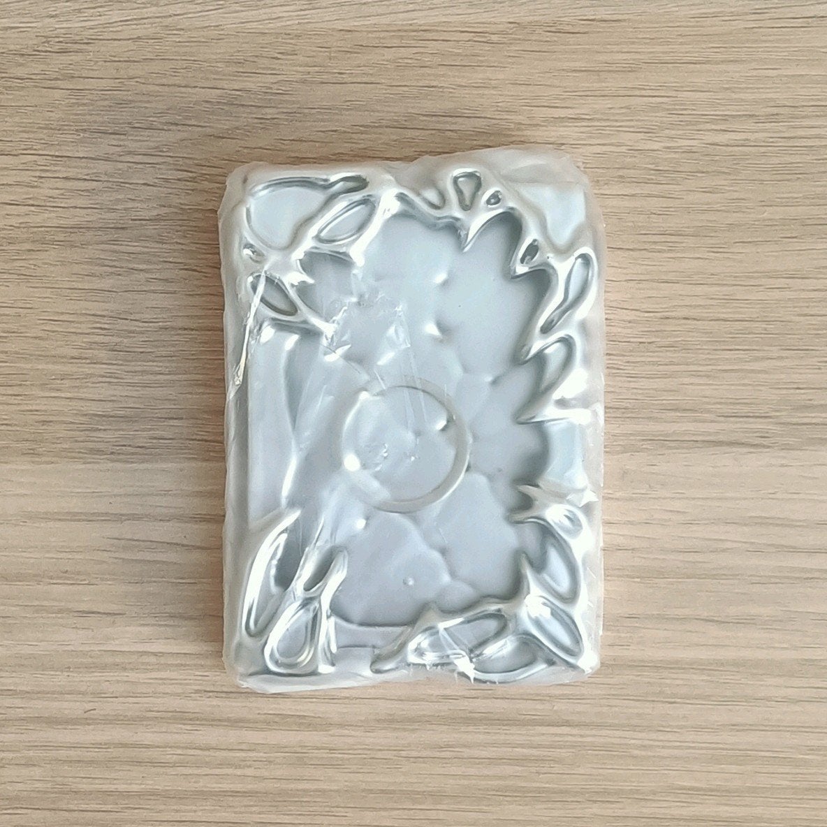 photocard holder zilver kleurig, Ophalen of Verzenden, Zo goed als nieuw, Foto of Kaart