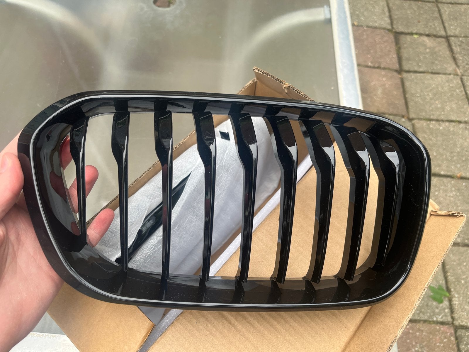 BMW nierengrille glanzend zwart F40, Voor, Nieuw, Ophalen of Verzenden, Bumper