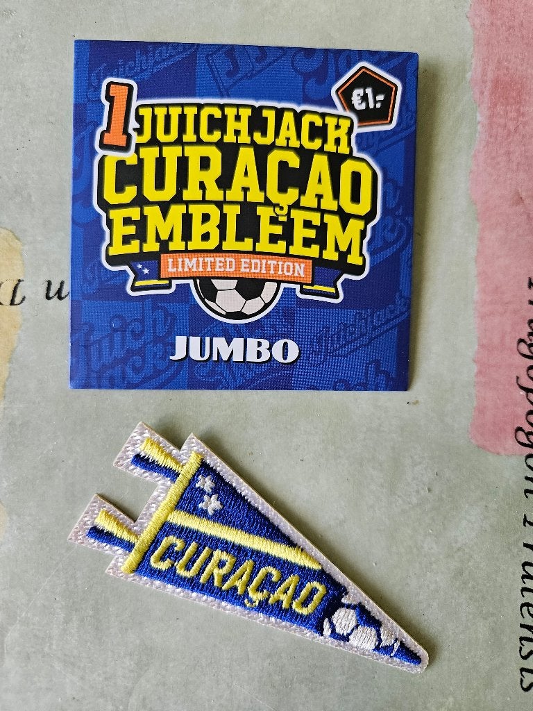 Jumbo Juich Jack embleem Curacao, Jumbo, Ophalen of Verzenden