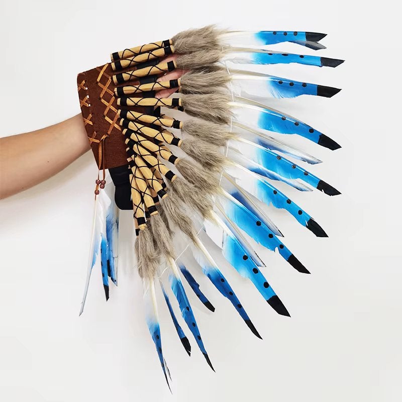 Blauw Witte Indianen Verentooi, Verzenden, Nieuw