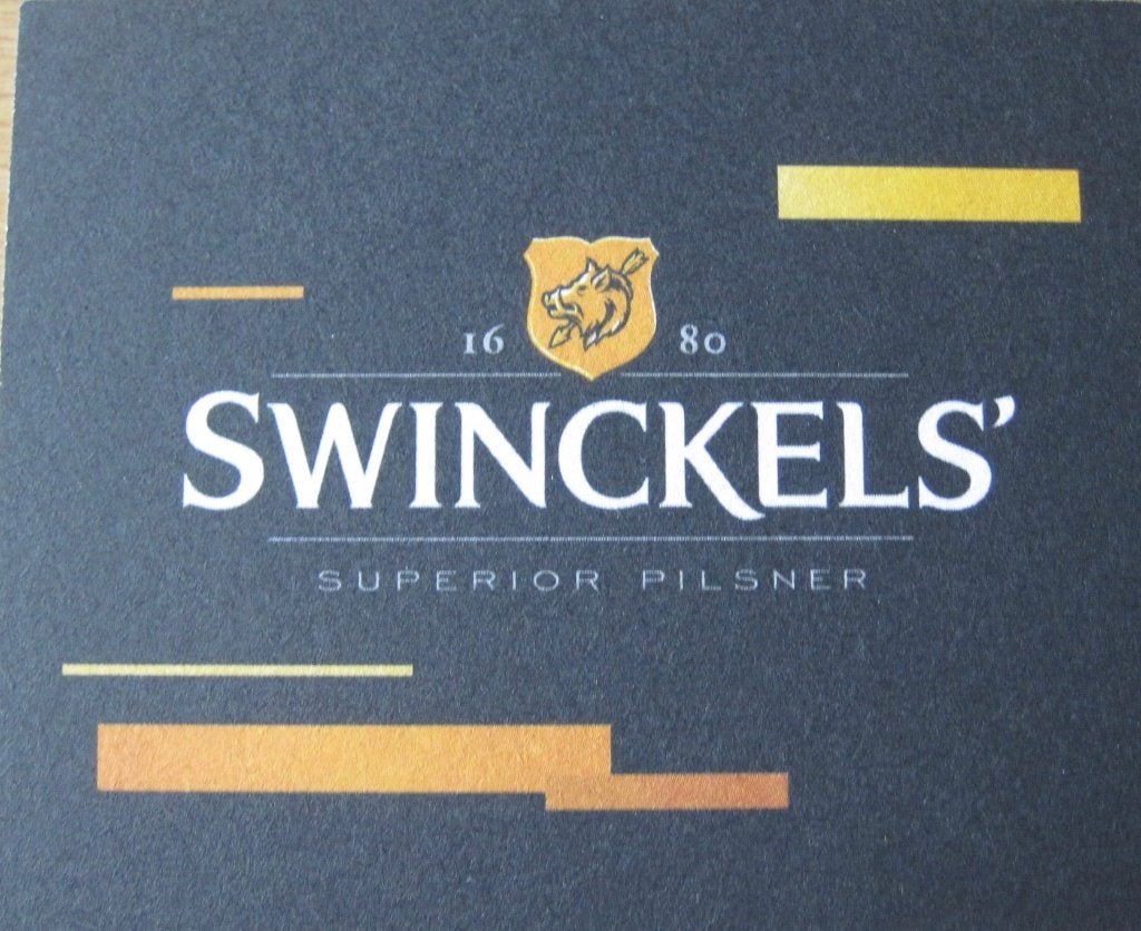 bierviltje van Swinckels, Verzamelen, Biermerken, Ophalen of Verzenden, Zo goed als nieuw, Viltje(s), Overige merken
