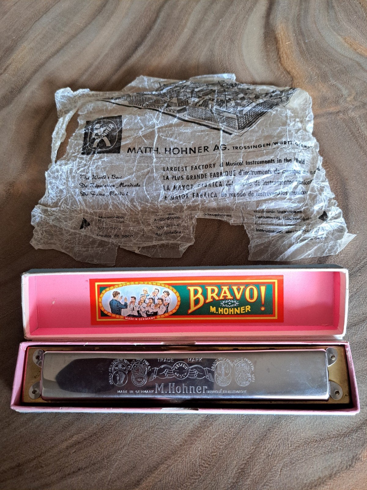 Vintage Hohner mondharmonica., Ophalen of Verzenden, Zo goed als nieuw, C-mondharmonica