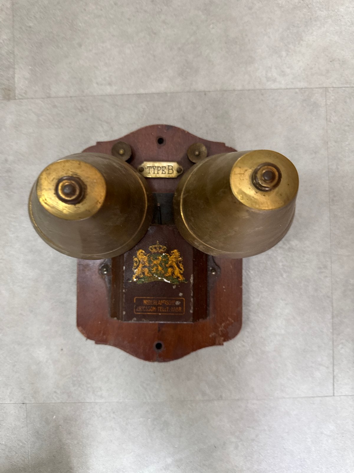 Antieke Nederlandse Ericsson Telefoonbel Type B, Ophalen of Verzenden