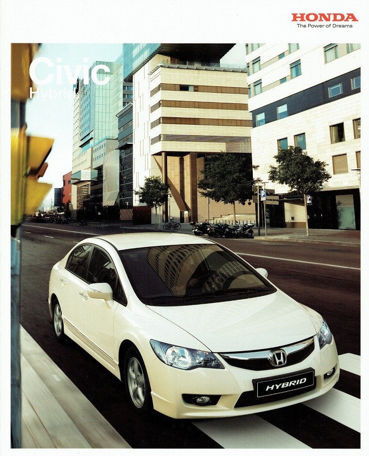 Folder Honda Civic Hybrid (hardcover - ca.2010), Boeken, Auto's | Folders en Tijdschriften, Gelezen, Honda, Verzenden