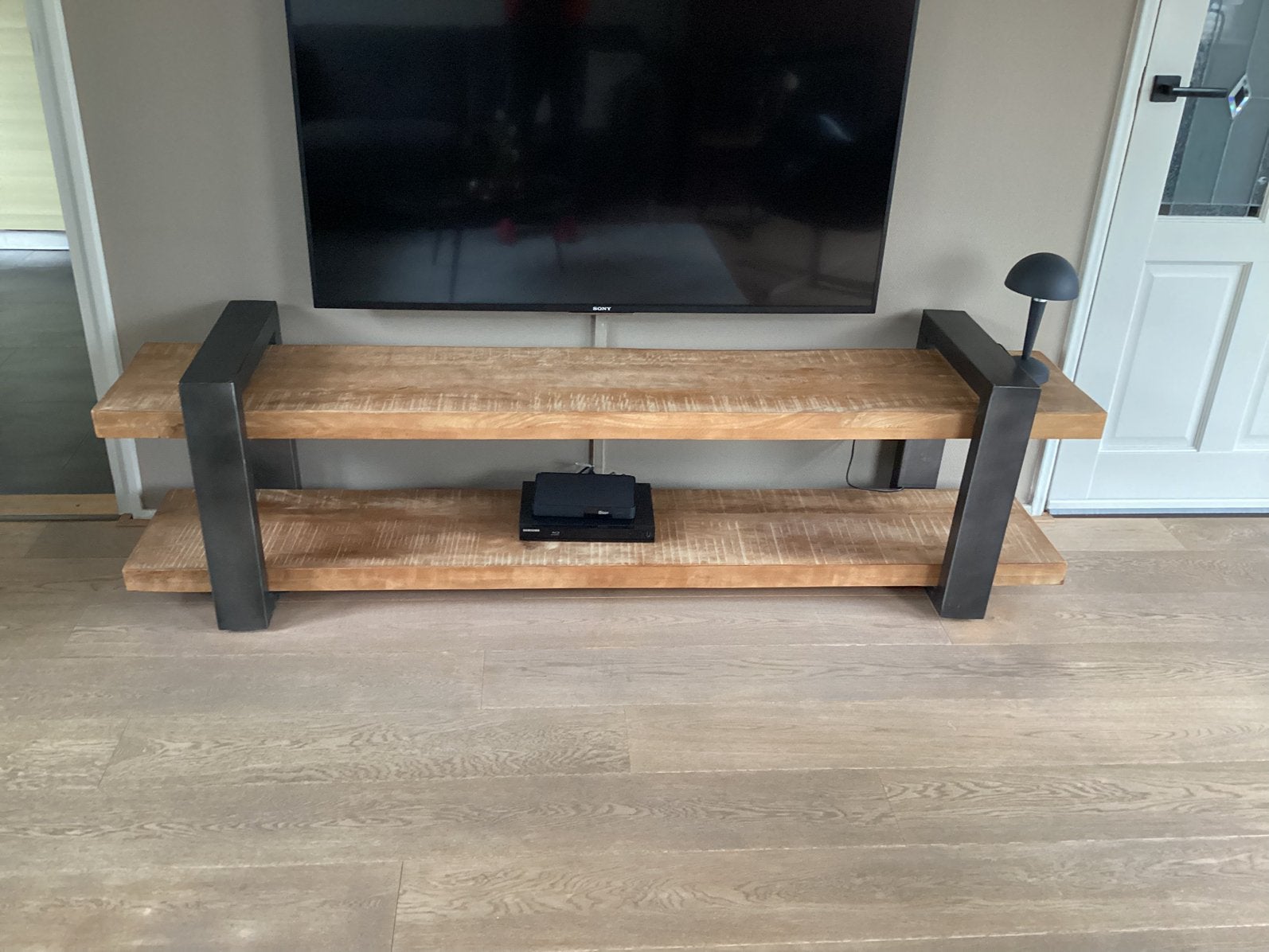 Tv-meubel, Ophalen, Minder dan 50 cm, Gebruikt, Eikenhout