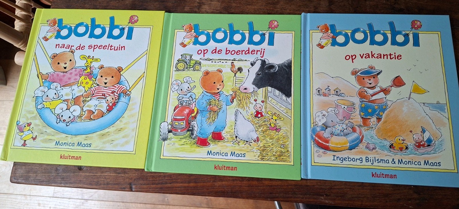Bobbi de Beer Boeken - Set van 3 (Monica Maas) ZGAN, Fictie algemeen, Jongen of Meisje, Ophalen of Verzenden, Voorleesboek