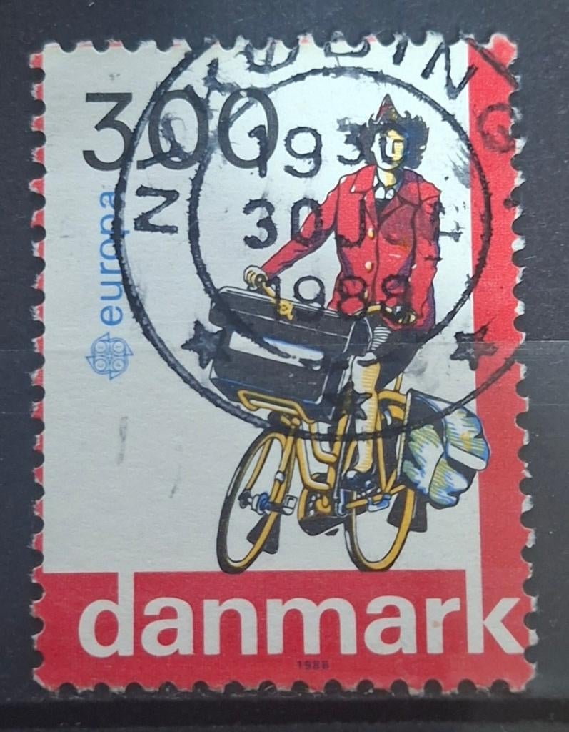 Denemarken Fietsen Postzegel (B1-P14), Ophalen of Verzenden, Denemarken, Gestempeld