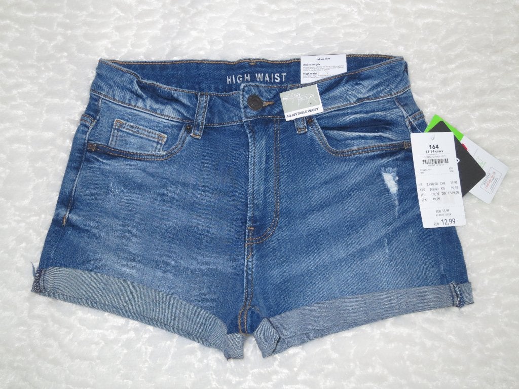 Meisjes jeans short – maat 164 (NIEUW), Kinderen en Baby's, Kinderkleding | Maat 164, Ophalen of Verzenden, Nieuw, Meisje, Broek
