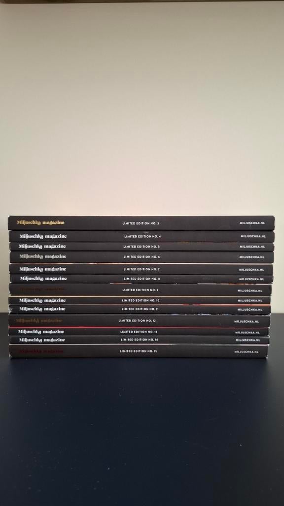13x Miljuschka Magazine, Boeken, Ophalen of Verzenden, Zo goed als nieuw
