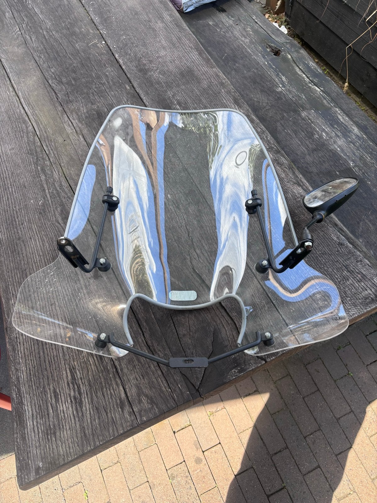 Scooter windscherm met 1 spiegel, Ophalen, Gebruikt