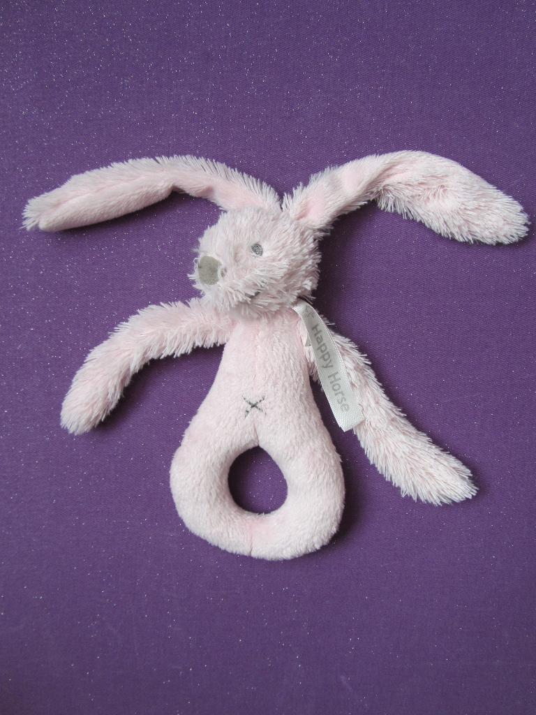 HAPPY HORSE Knuffel KONIJN RICHIE RAMMELAAR. ROZE **Nieuw**, Kinderen en Baby's, Speelgoed | Knuffels en Pluche, Happy Horse, Ophalen of Verzenden