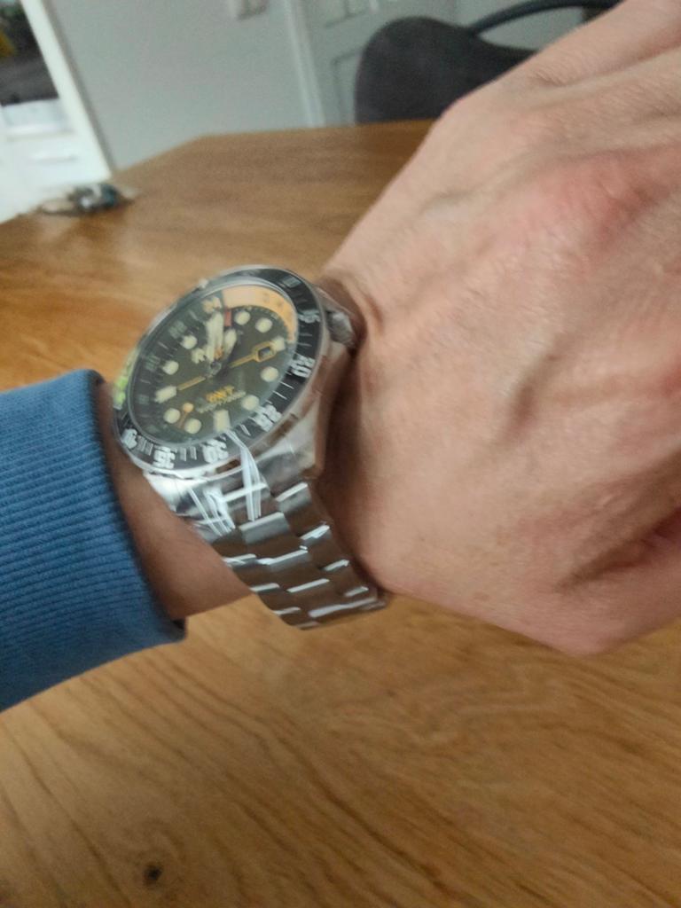 RGMT Continentaal GMT Militair Groen, Sieraden, Tassen en Uiterlijk, Horloges | Heren, Ophalen of Verzenden, Nieuw, Staal, Overige merken