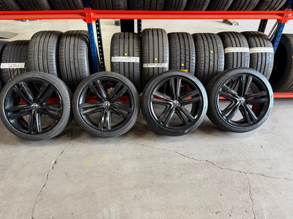 18 inch 5x112 velgen met zomerbanden, Ophalen, 18 inch, Gebruikt, Banden en Velgen