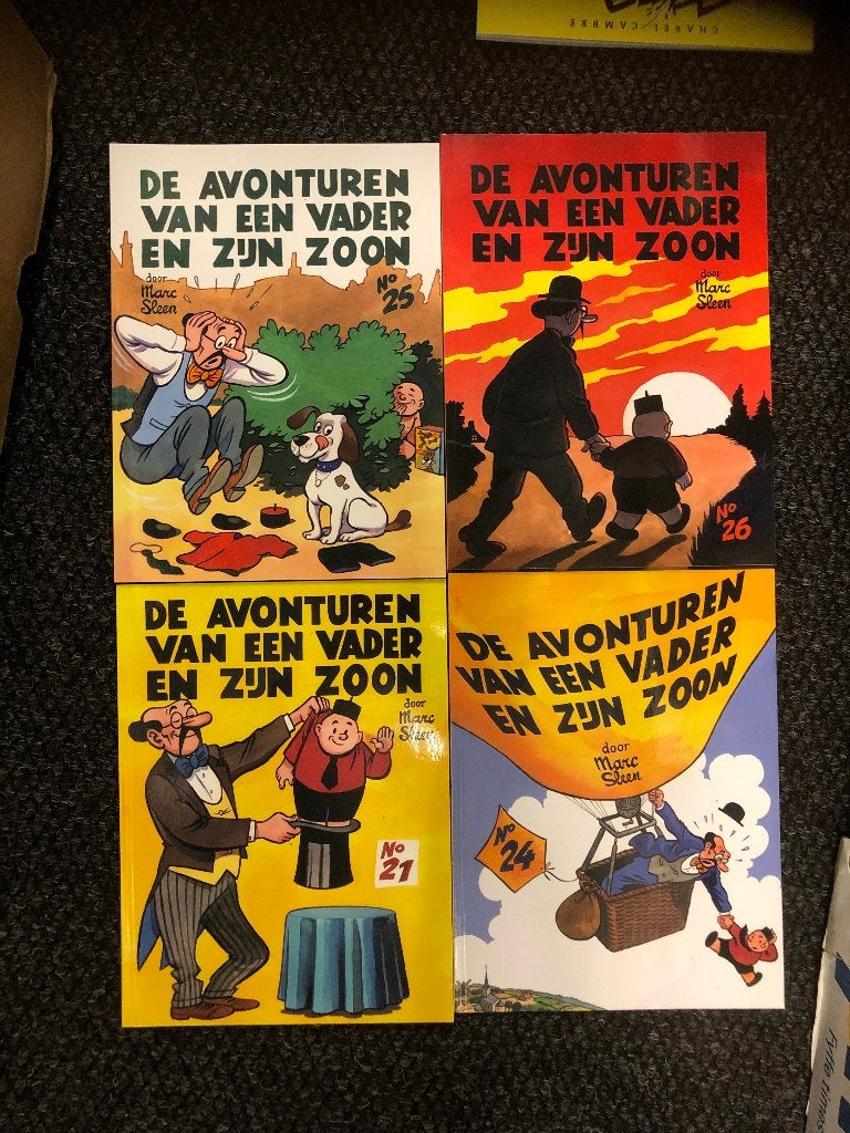 De avonturen van een vader en zijn zoon 4x marc sleen bla, Meerdere stripboeken, Ophalen of Verzenden, Zo goed als nieuw