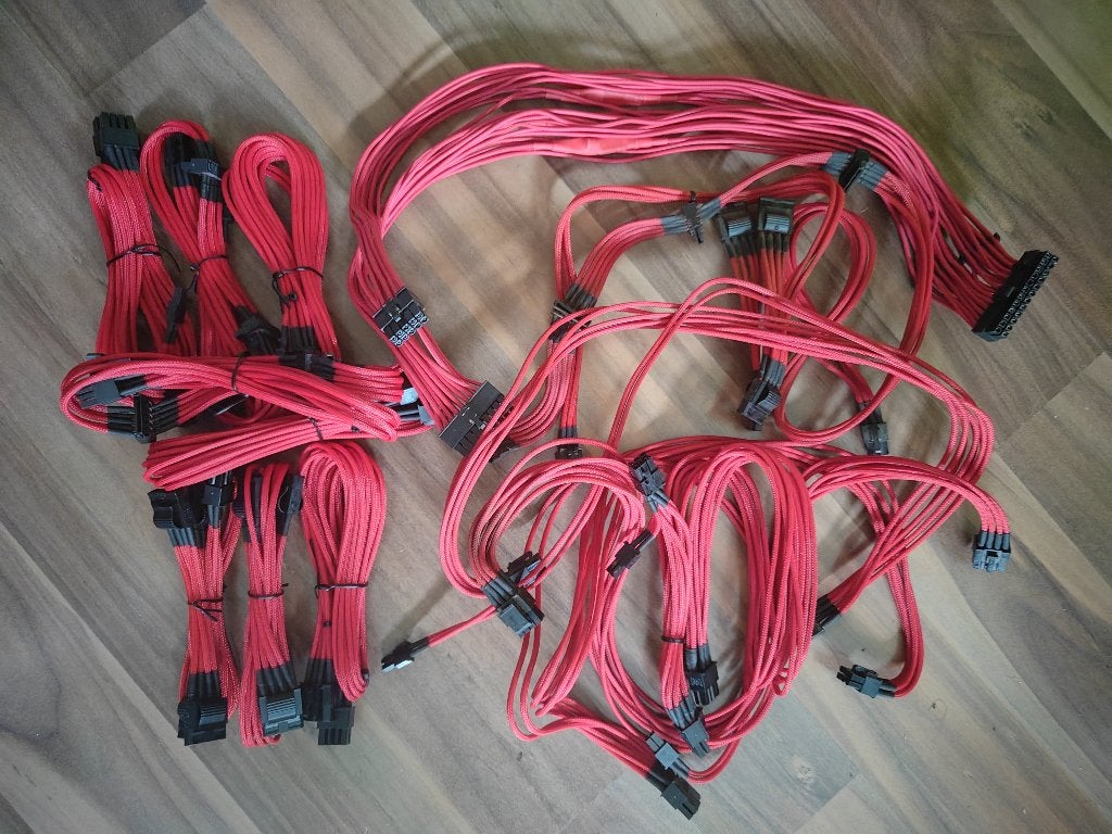 Corsair kabelset Rood, Ophalen, Zo goed als nieuw