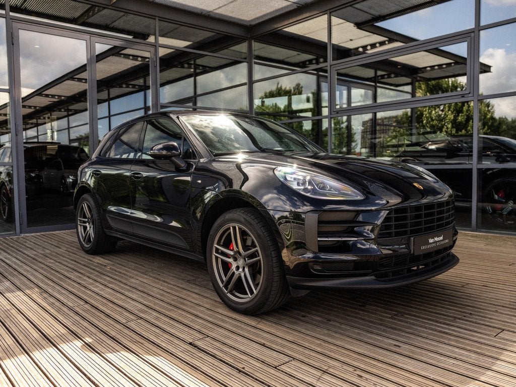 Porsche Macan 2.0 | PASM LUCHTVERING | PANORAMA/SCHUIF-KANTE, Auto's, Porsche, 12 maanden, Gebruikt, Euro 6, Zwart