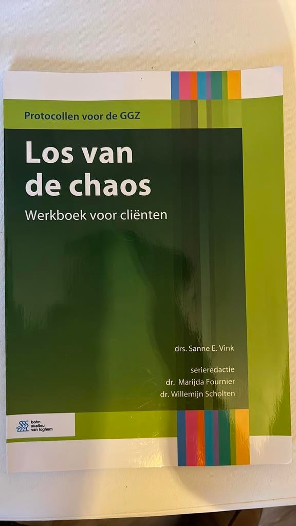 Los van de chaos GGZ werkboek voor clienten, Ophalen of Verzenden, Zo goed als nieuw