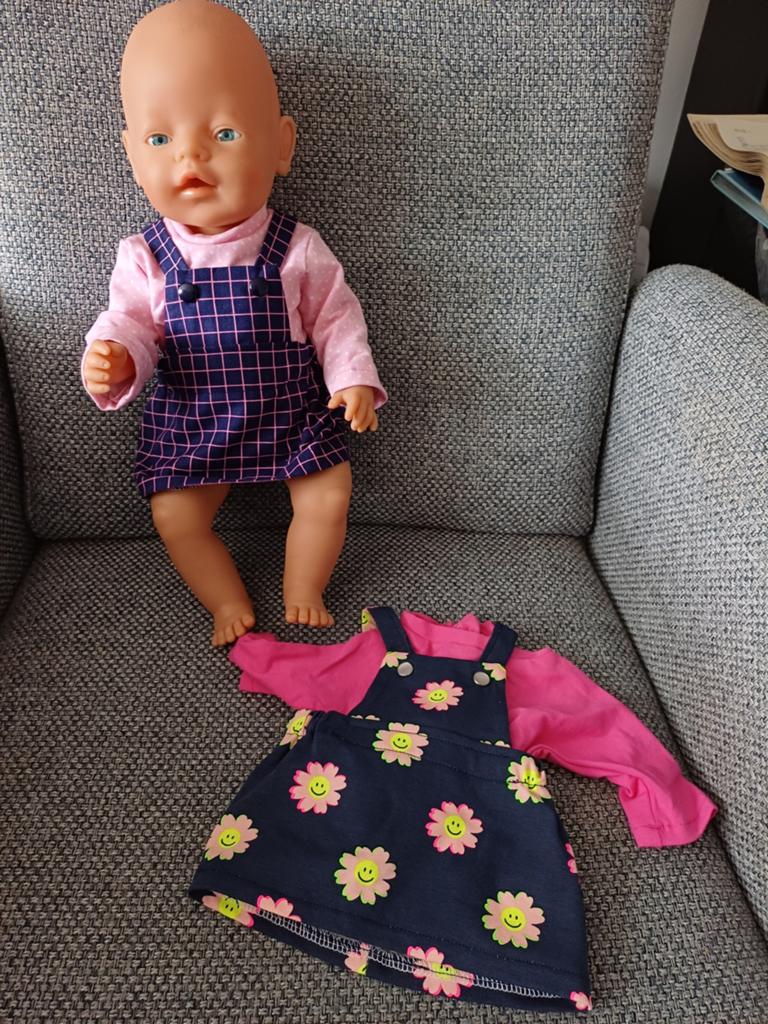 Overgooier met shirt voor baby-born., Ophalen of Verzenden, Nieuw, Babypop