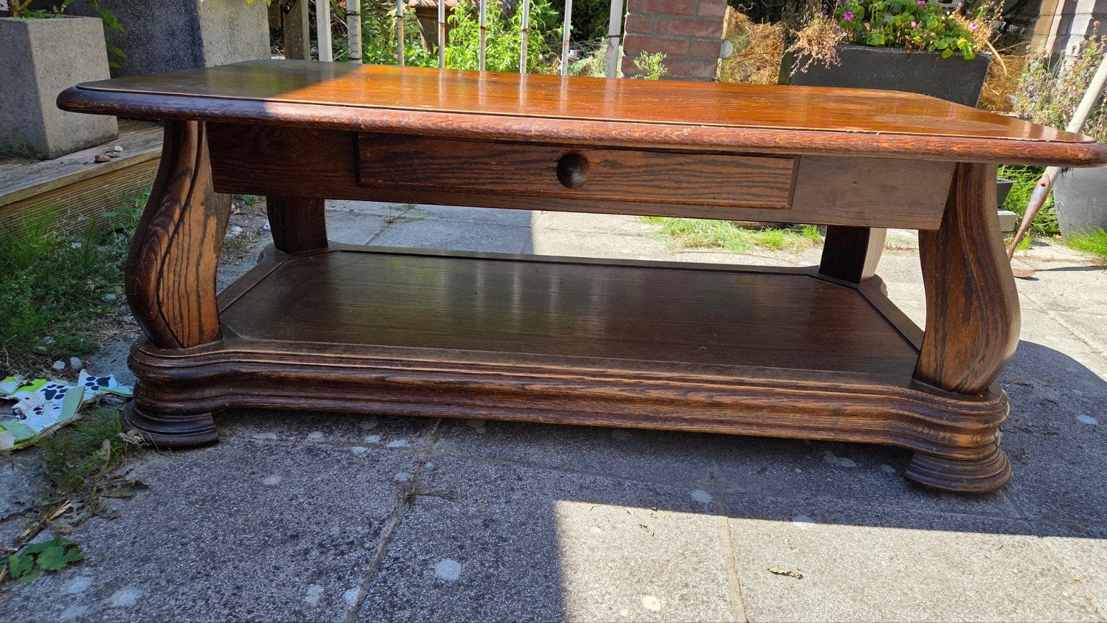 Set van 2 salontafels: rechthoekig en vierkant, Ophalen, Gebruikt, 100 tot 150 cm, 50 tot 100 cm