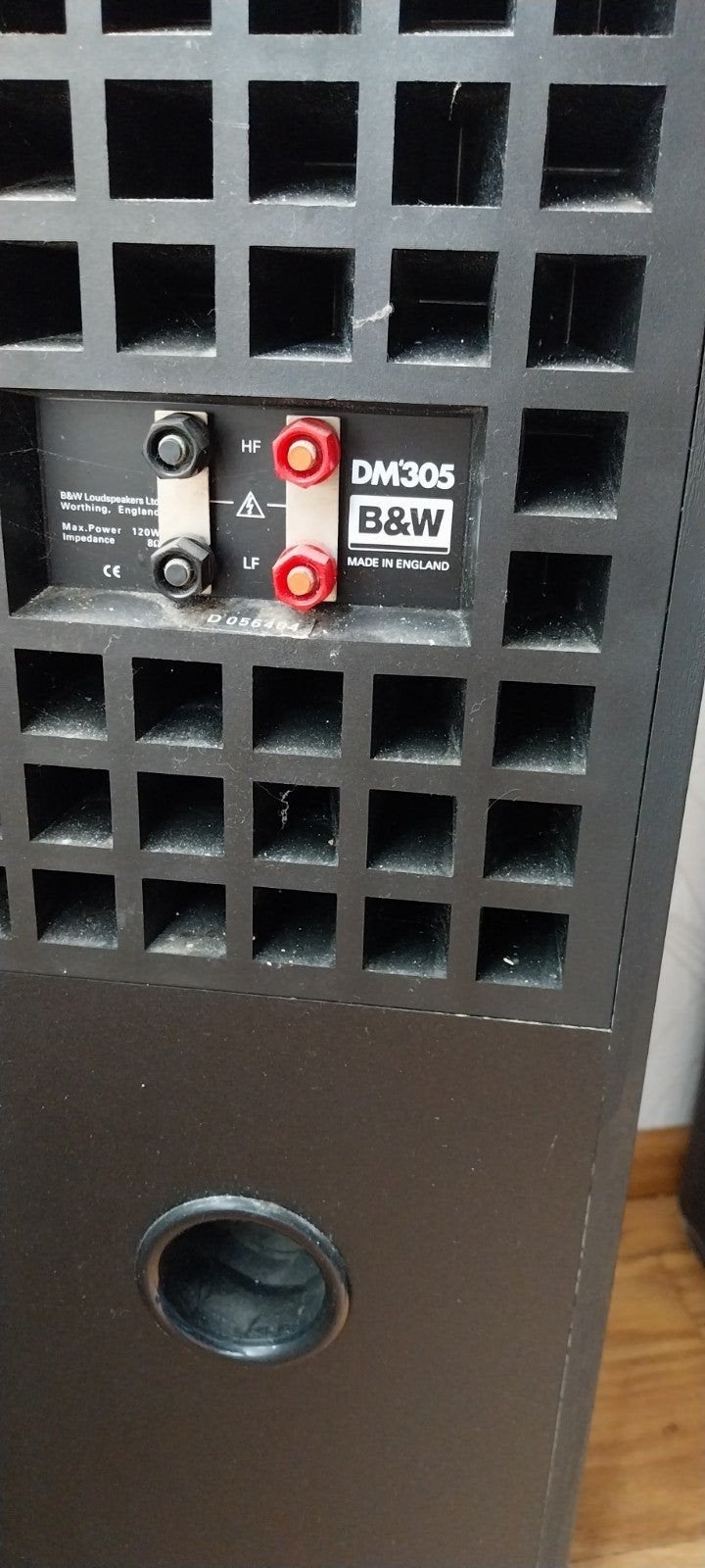 B&W DM305 Vloerstaande Luidsprekers - Topgeluid, Audio, Tv en Foto, Luidsprekers, Gebruikt, Verzenden, 60 tot 120 watt, Bowers & Wilkins (B&W)