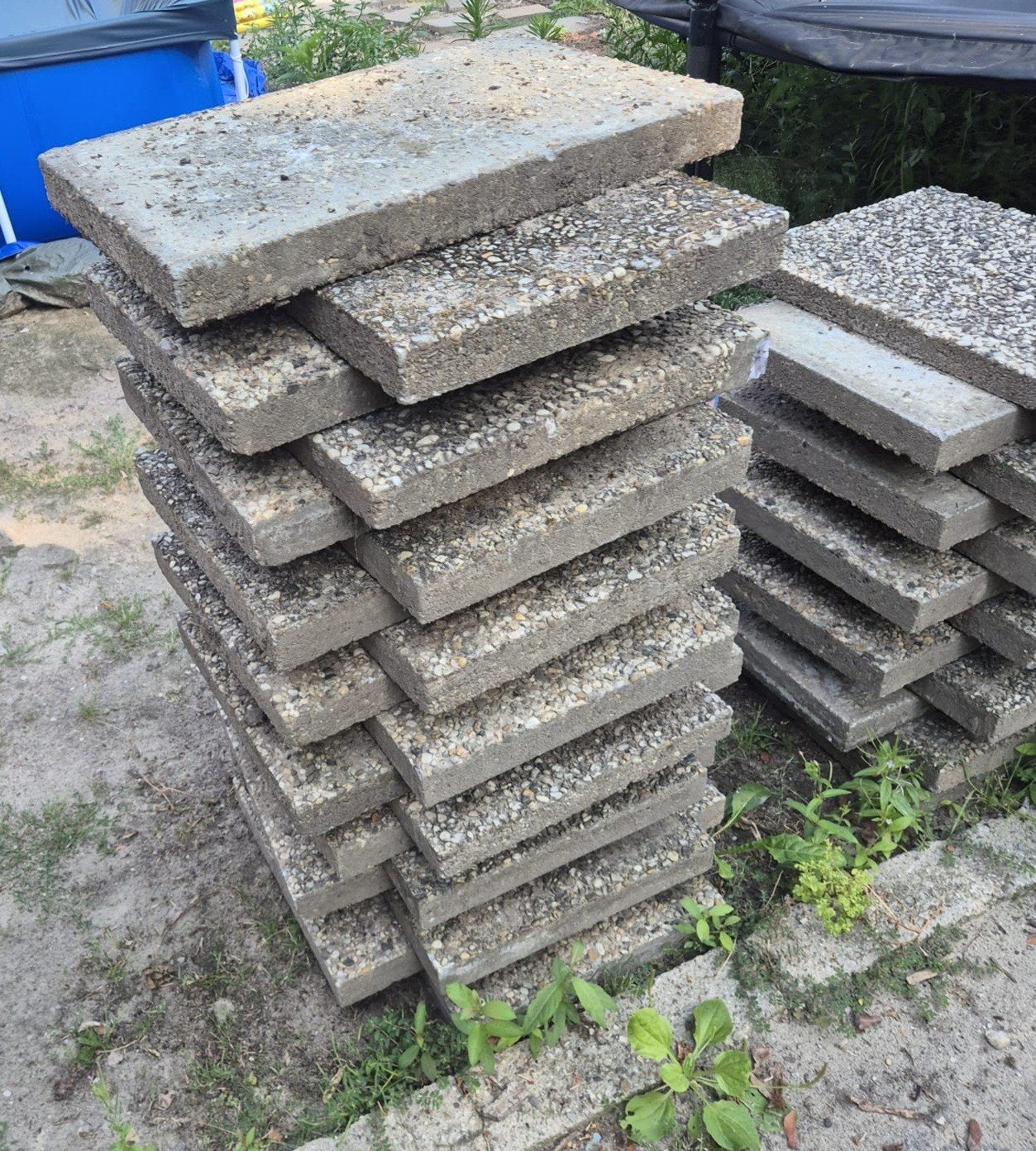 GRATIS - Grindtegels 60x40x5 cm - 36 stuks (8,6m2), Ophalen