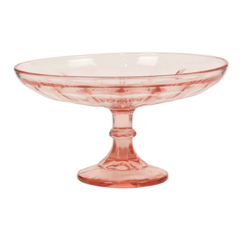 Art Deco Roze Hoge Fruitschaal Rosaline 28cm, Ophalen of Verzenden
