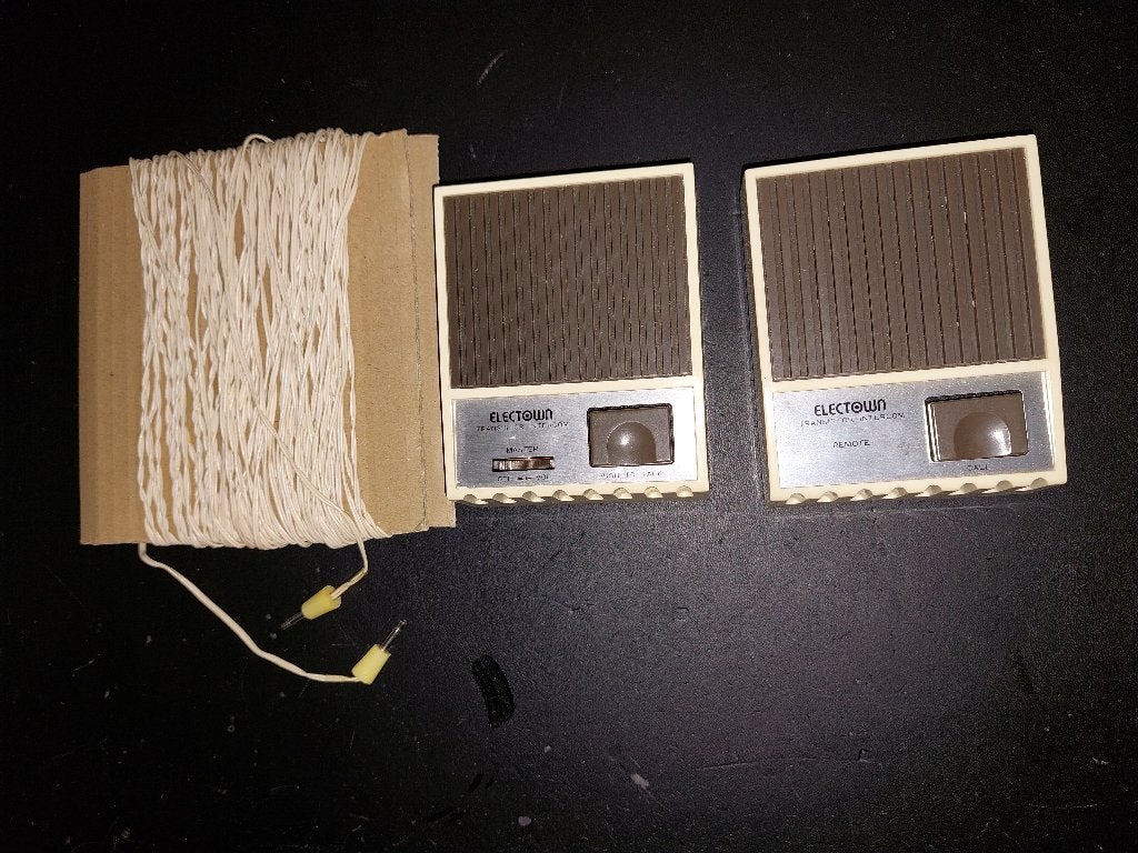 Intercom vintage/babyfoon, Ophalen of Verzenden, Gebruikt