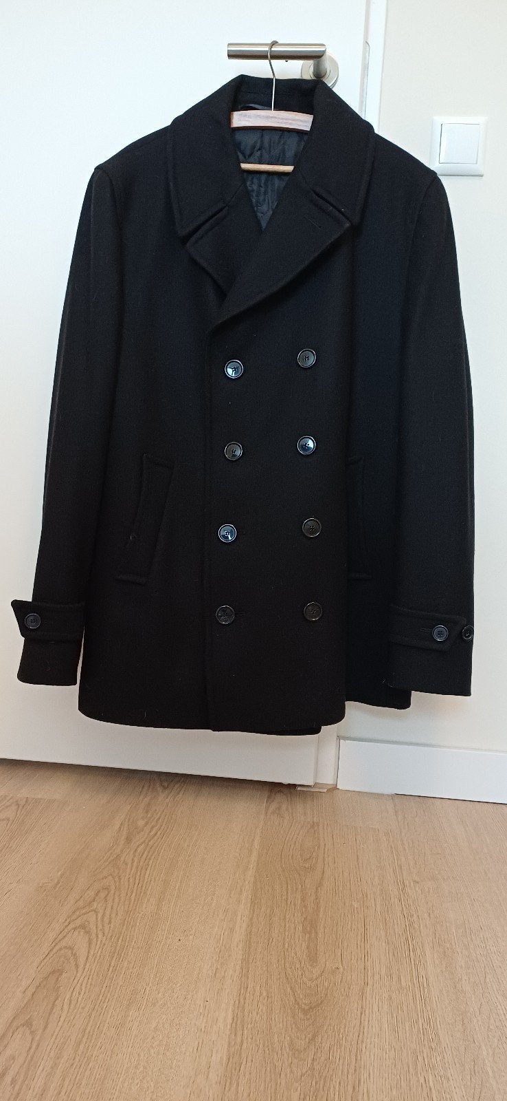 Mario Briggati wollen jas, Kleding | Heren, Zwart, Ophalen of Verzenden, Mario brigatti, Maat 56/58 (XL)