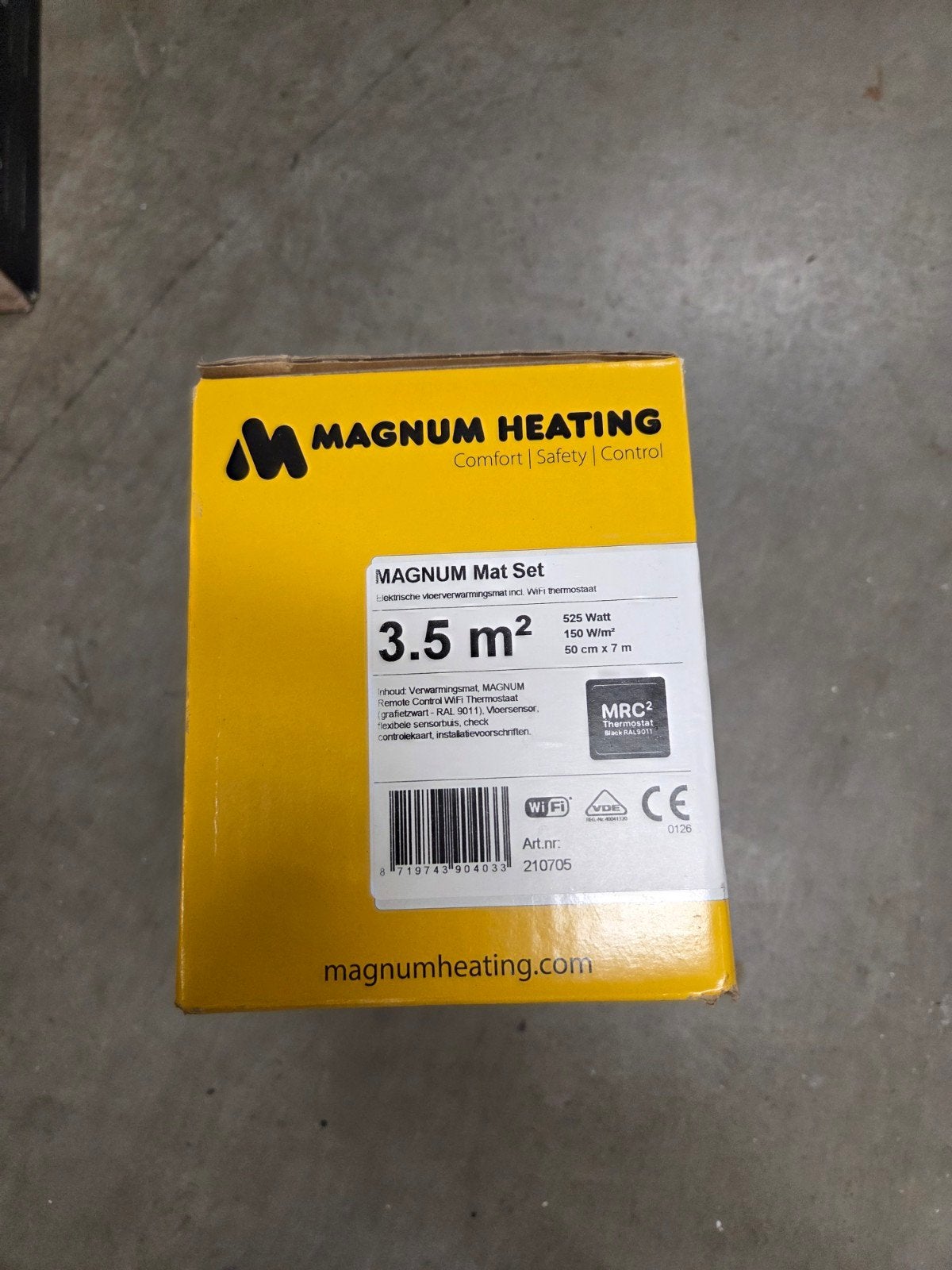 Magnum vloerverwarming 3.5m², nieuw in doos, Ophalen, Nieuw, Overige typen