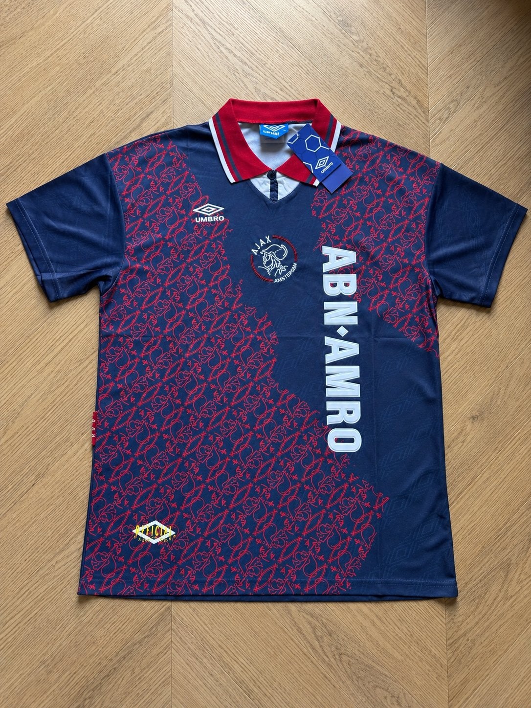 Ajax 1994/95 Umbro Uitshirt ABN AMRO L XL XXL Nieuw Retro, Maat XL, Ophalen of Verzenden, Nieuw, Shirt
