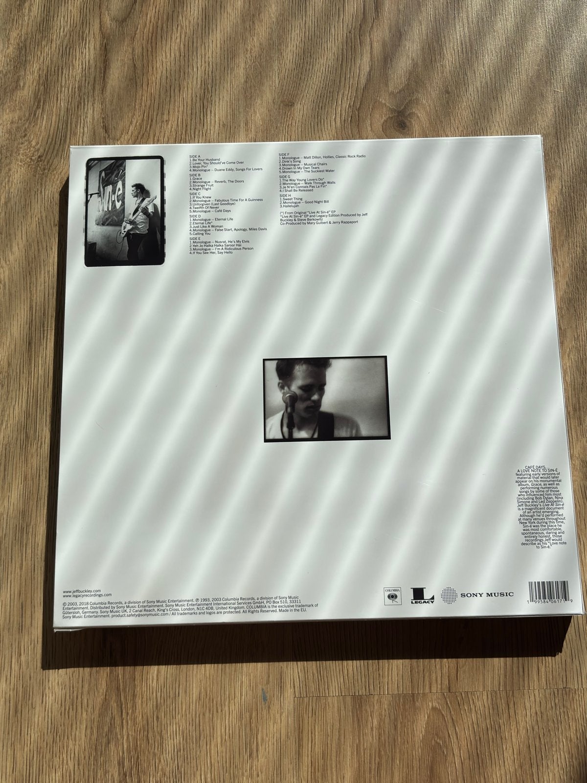 Jeff Buckley - Live at Sin-é (4 lp), Ophalen of Verzenden, Zo goed als nieuw, 12 inch, Singer-songwriter