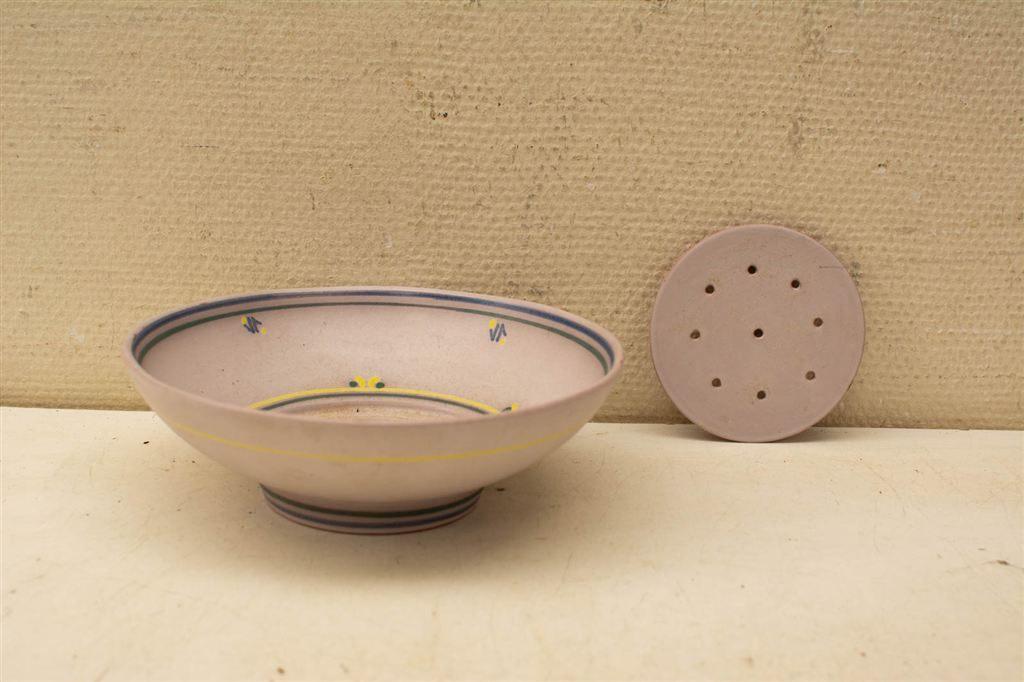 Lekschaal/ Fruitschaal 39507, Huis en Inrichting, Woonaccessoires | Schalen en Manden, Ophalen of Verzenden, Gebruikt, Rond
