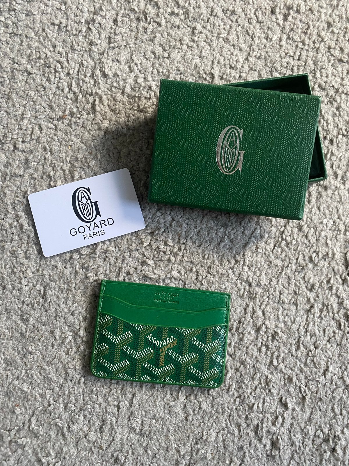 Goyard Kaarthouder Groen - Zo goed als nieuw, Verzenden, Zo goed als nieuw, Groen, Overige merken