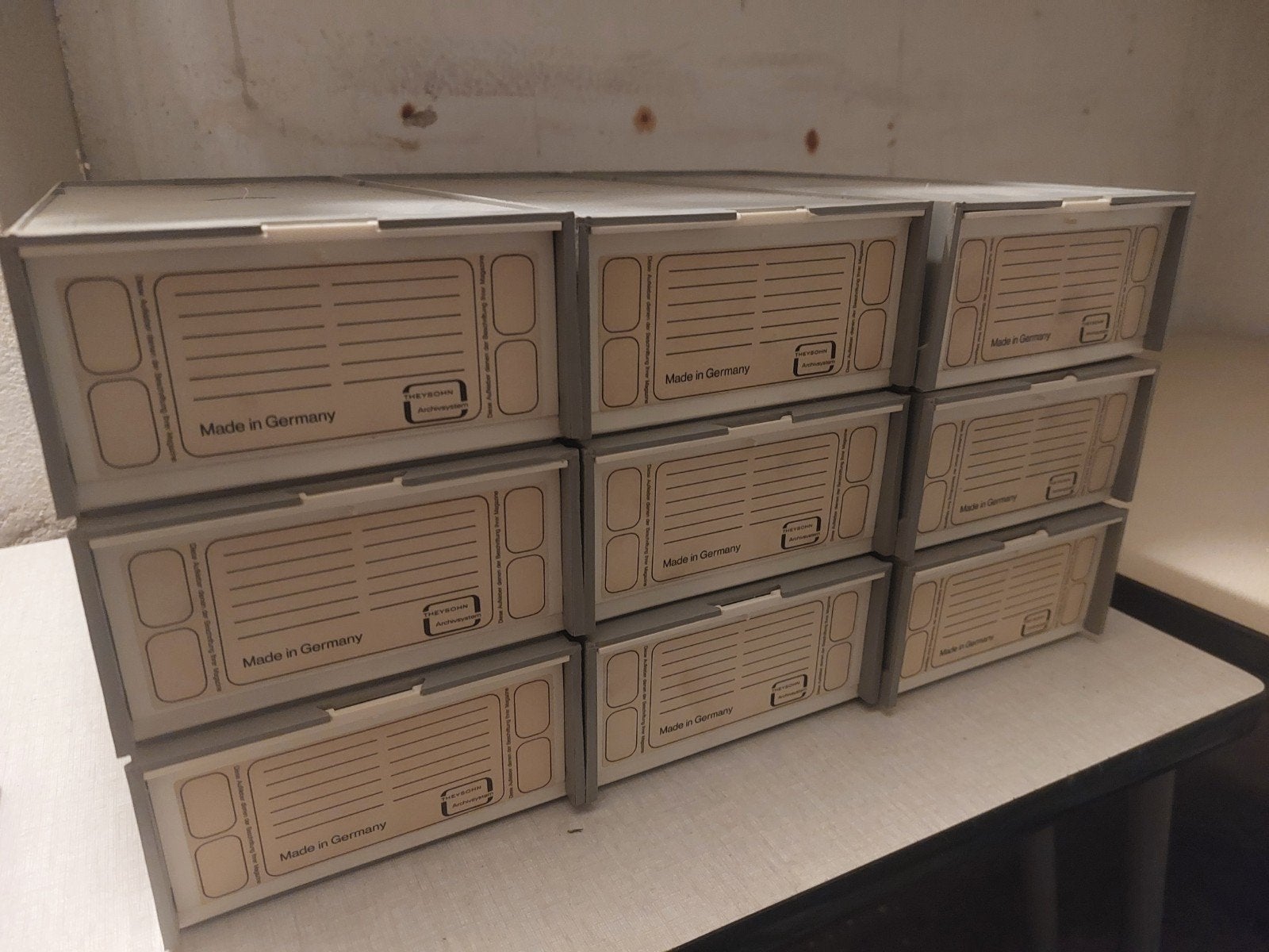 Theysohn Archiefsysteem - Dia opbergdozen (9 stuks), Ophalen of Verzenden, Gebruikt
