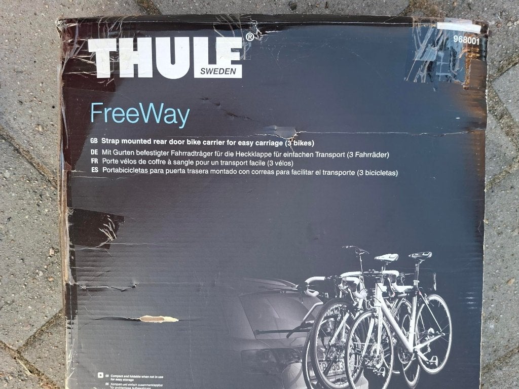 Thule Freeway 968 fietsdrager achterklepdrager, Ophalen, 3 fietsen of meer, Zo goed als nieuw, Achterklepdrager
