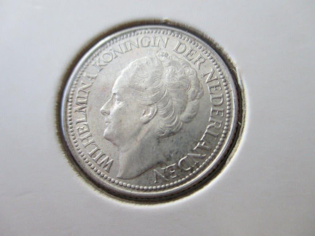 Kwartje 1941, Zilver, 25 cent, Ophalen of Verzenden, Koningin Wilhelmina