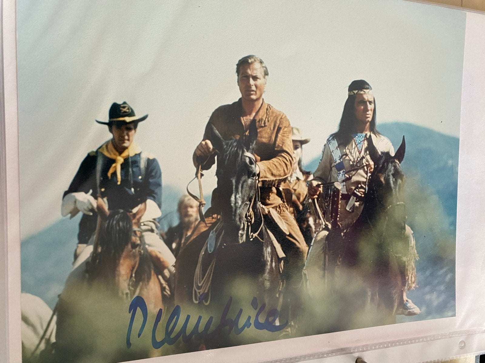 Filmster handtekening winnetou, Ophalen of Verzenden, Zo goed als nieuw, Foto of Kaart