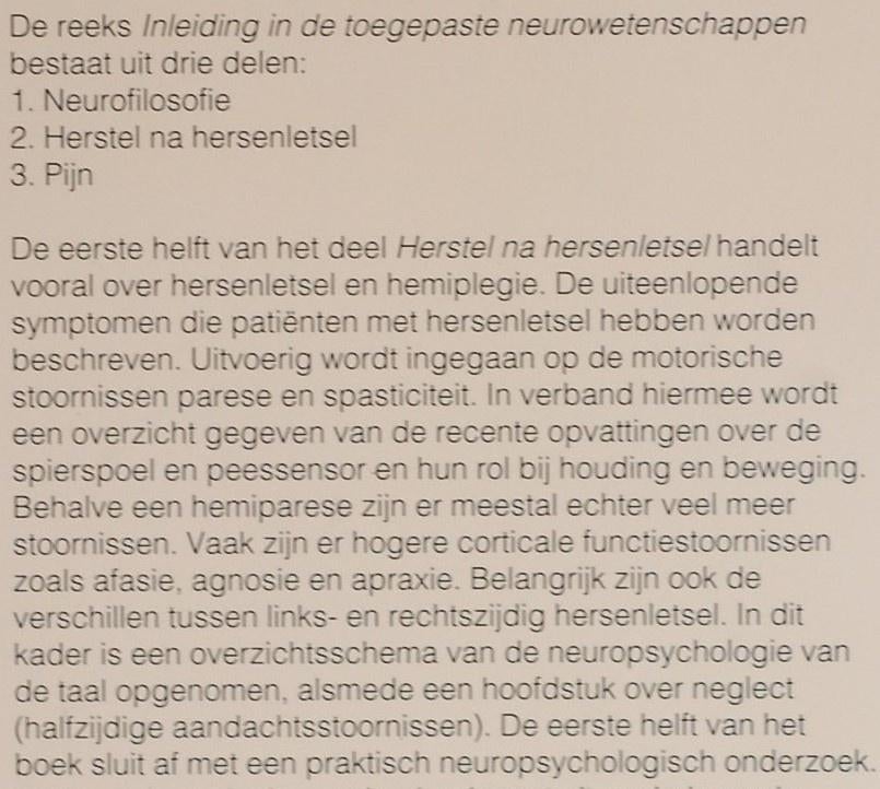 Herstel na hersenletsel (1994), Verzenden, Ben van Cranenburgh, Beta, WO
