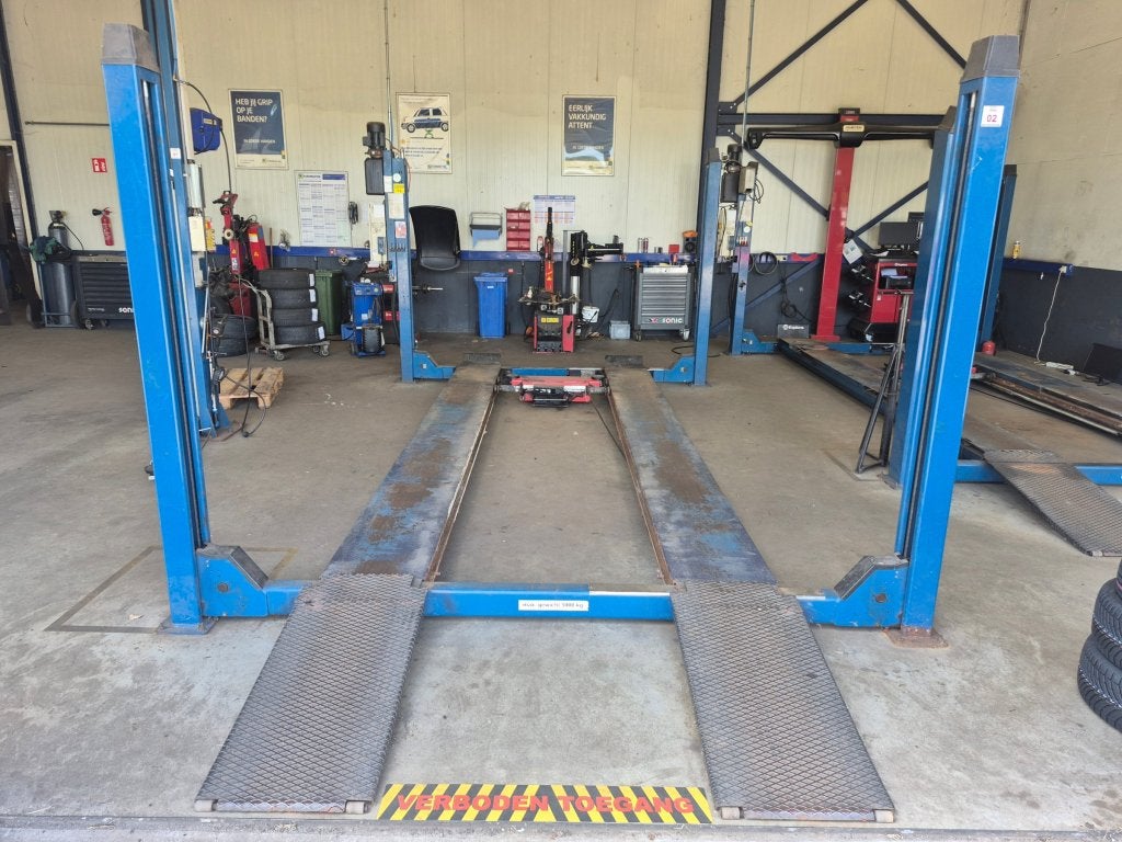 OMA 526L5 5000KG brug 4 koloms hefbrug APK geschikt krik, Auto diversen, Autogereedschap, Niet ingevuld, Gebruikt, Niet ingevuld