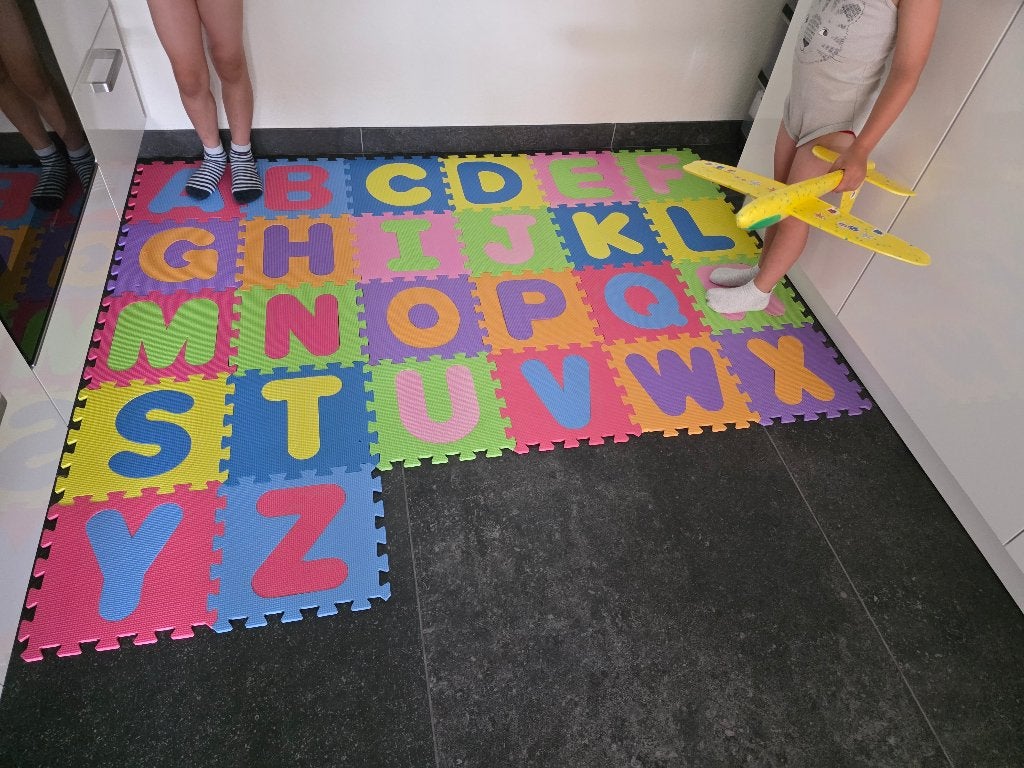 antislip speelmat schuim puzzelmat met letters, Ophalen of Verzenden, Gebruikt