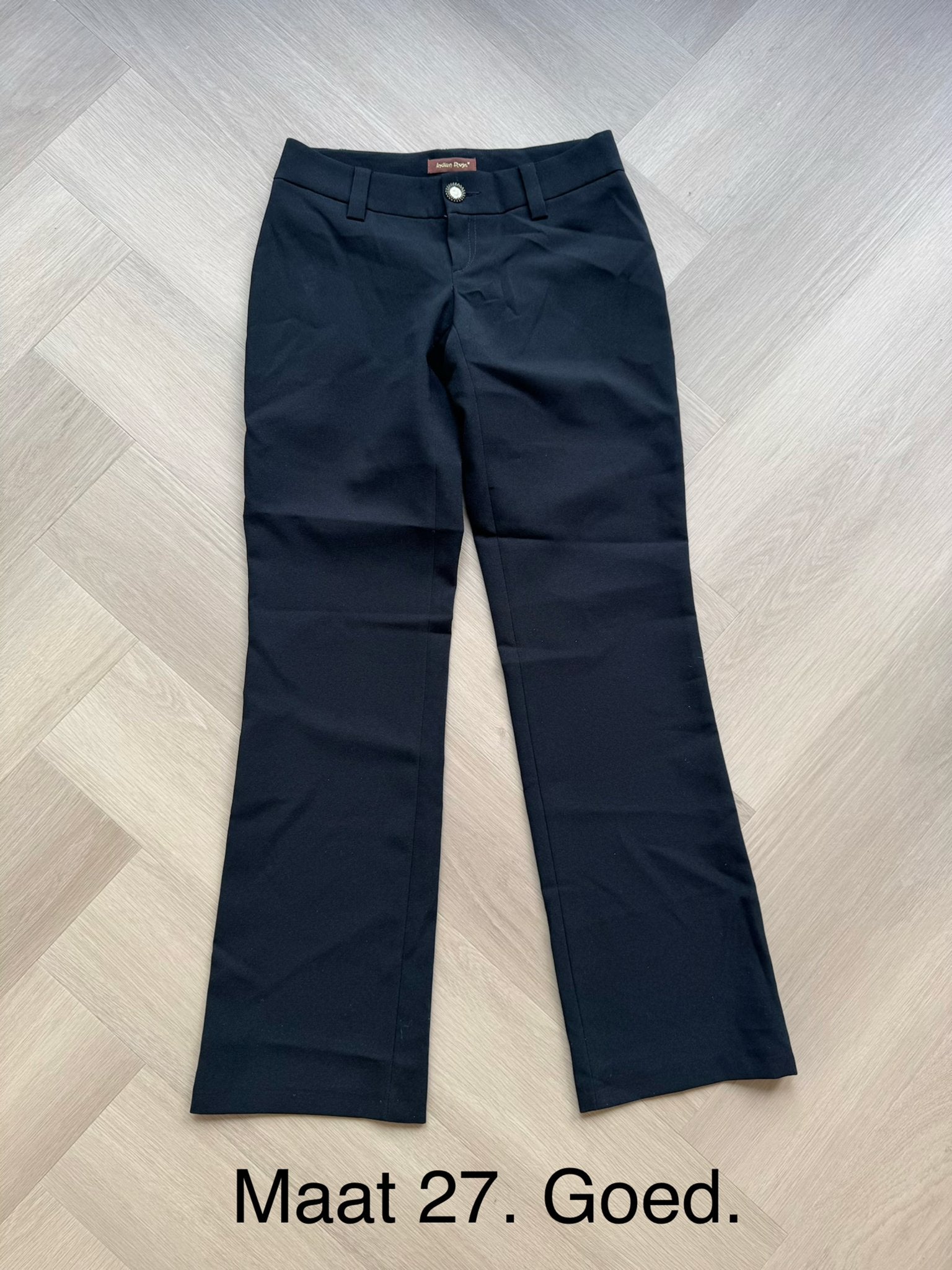 Indian Rose Zwarte Broek Maat 27, Zwart, Ophalen of Verzenden, Maat 34 (XS) of kleiner, Lang