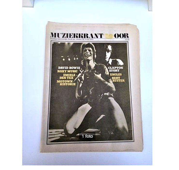 Muziekkrant Oor 1973 nr. 10 - David Bowie, Roxy Music, Ophalen of Verzenden, Gelezen, Muziek, Film of Tv