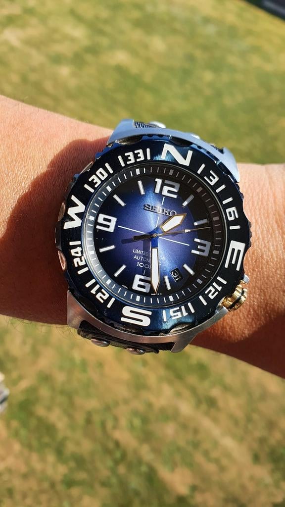 Seiko Monster Limited Edition SRP451K1 horloge, Ophalen of Verzenden, Zo goed als nieuw, Staal, Seiko