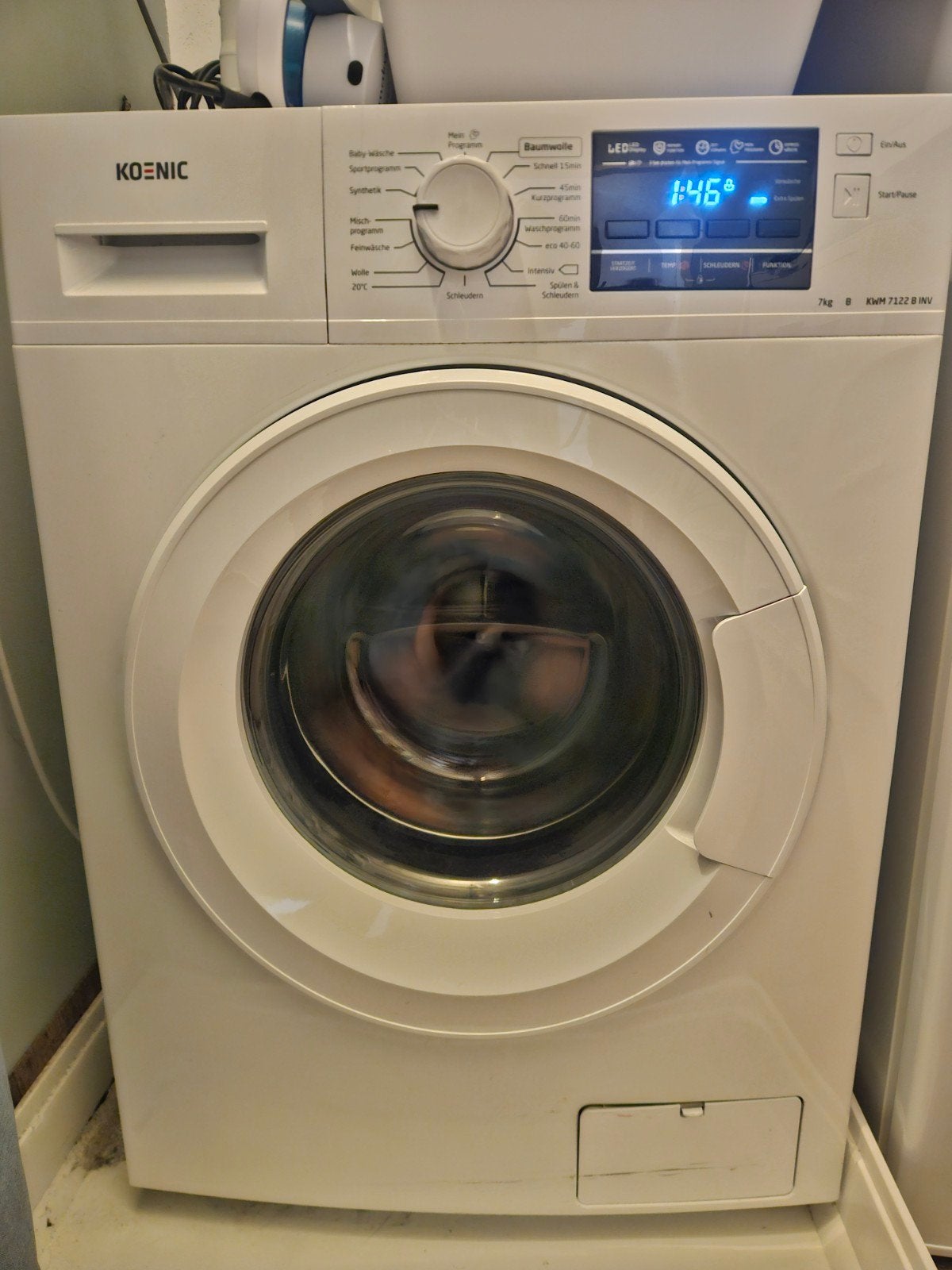 Koenic Wasmachine 7kg - Goed onderhouden, Witgoed en Apparatuur, Wasmachines, 6 tot 8 kg, Ophalen, Gebruikt, Voorlader