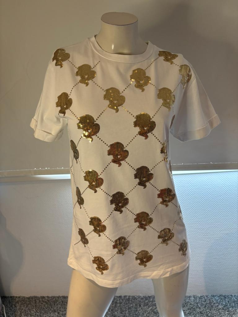 Reinders shirt met paiettten  xxs vslt als s, ., Wit, Ophalen of Verzenden, Zo goed als nieuw