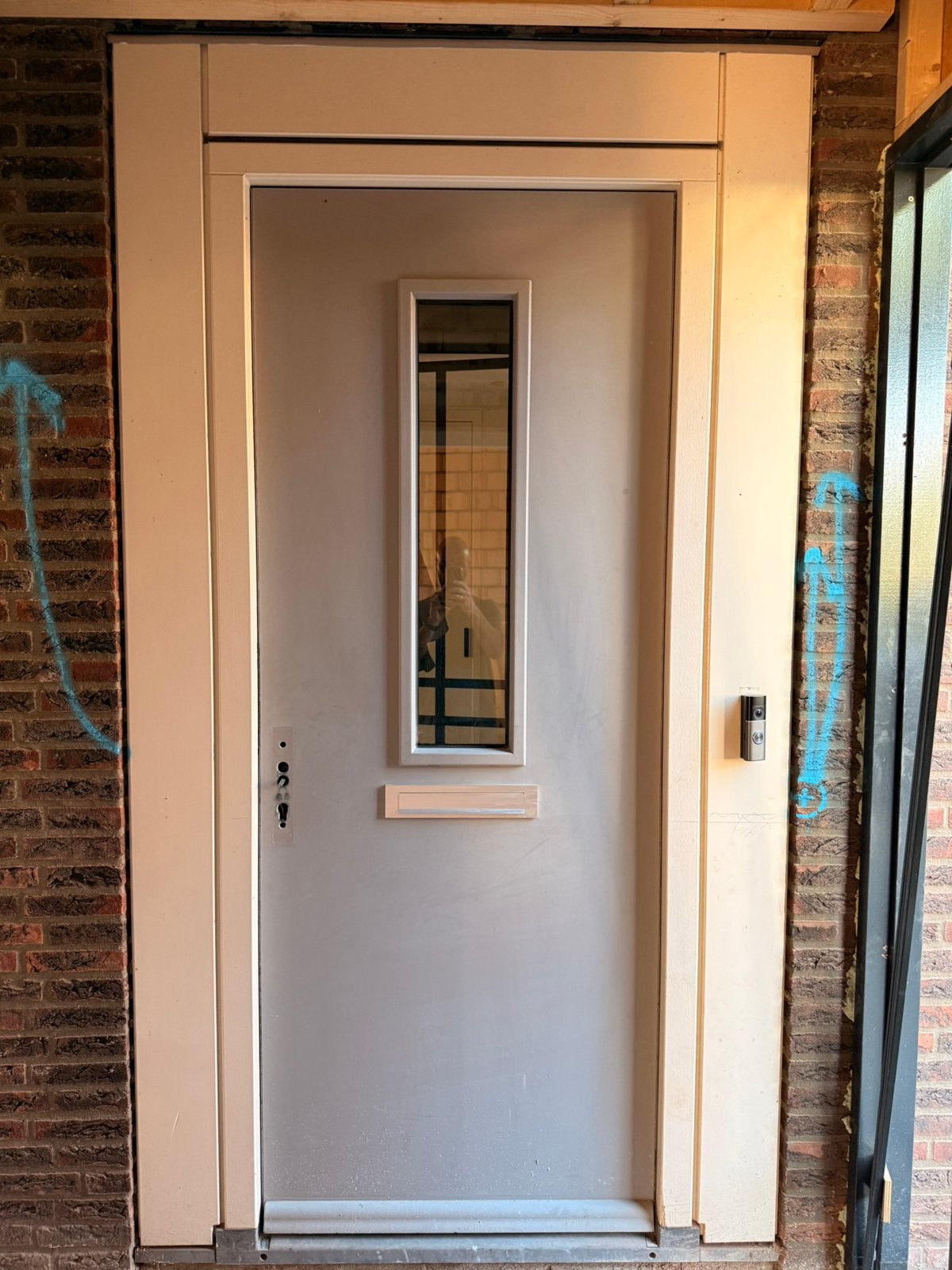 Voordeur deur, Ophalen, Gebruikt, Hout, Buitendeur