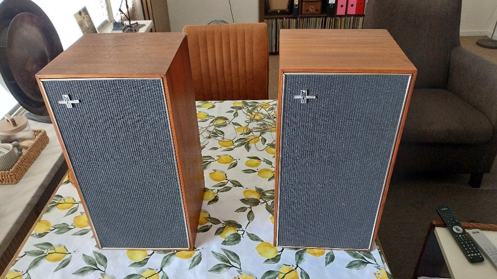 Philips 22gl566 luidsprekers 1967 68, Ophalen, Stereo speakers, Philips, Gebruikt